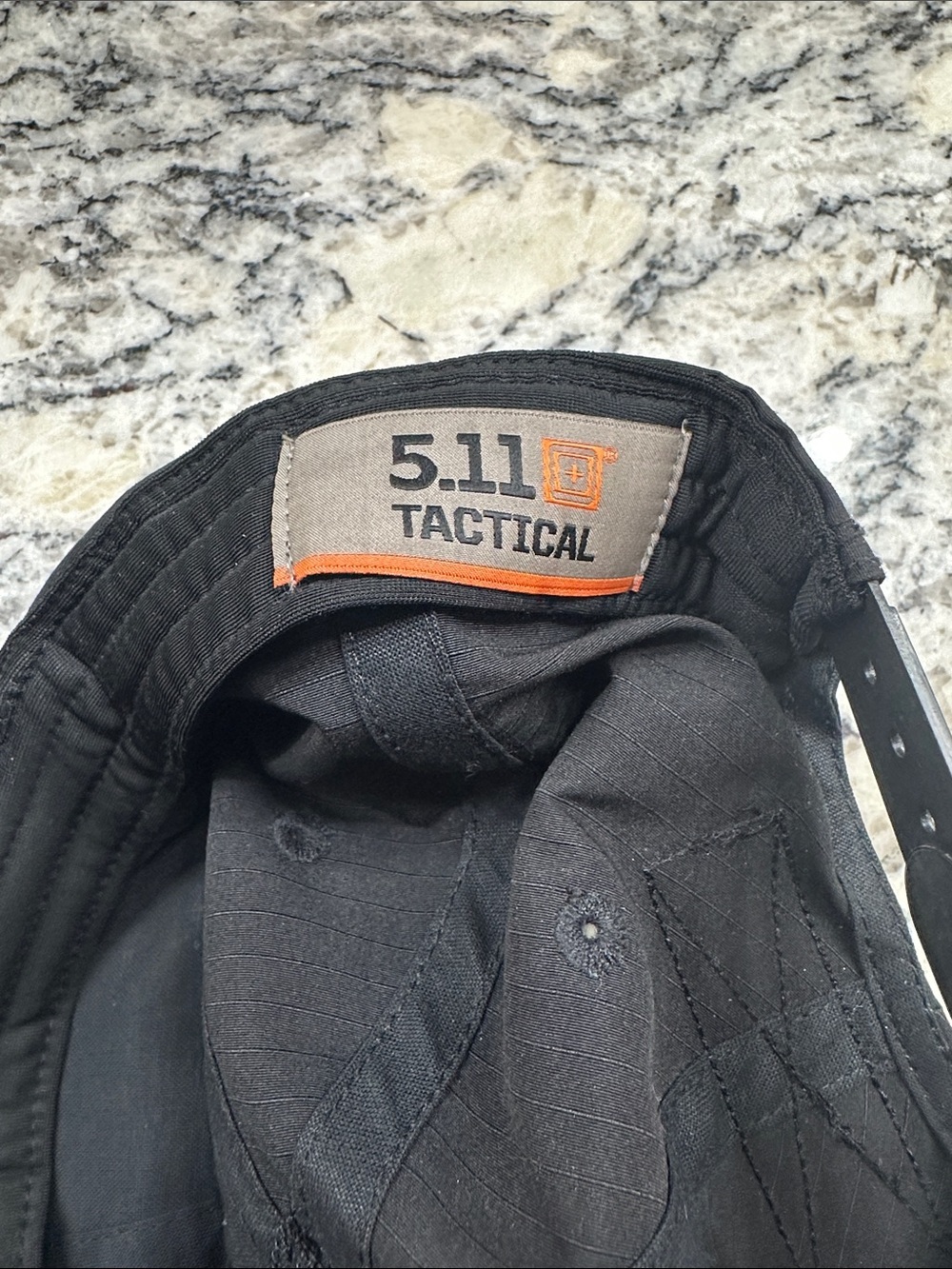 5.11 Tactical Black Cap with Grey Logo Patch - Picture 5 of 6
